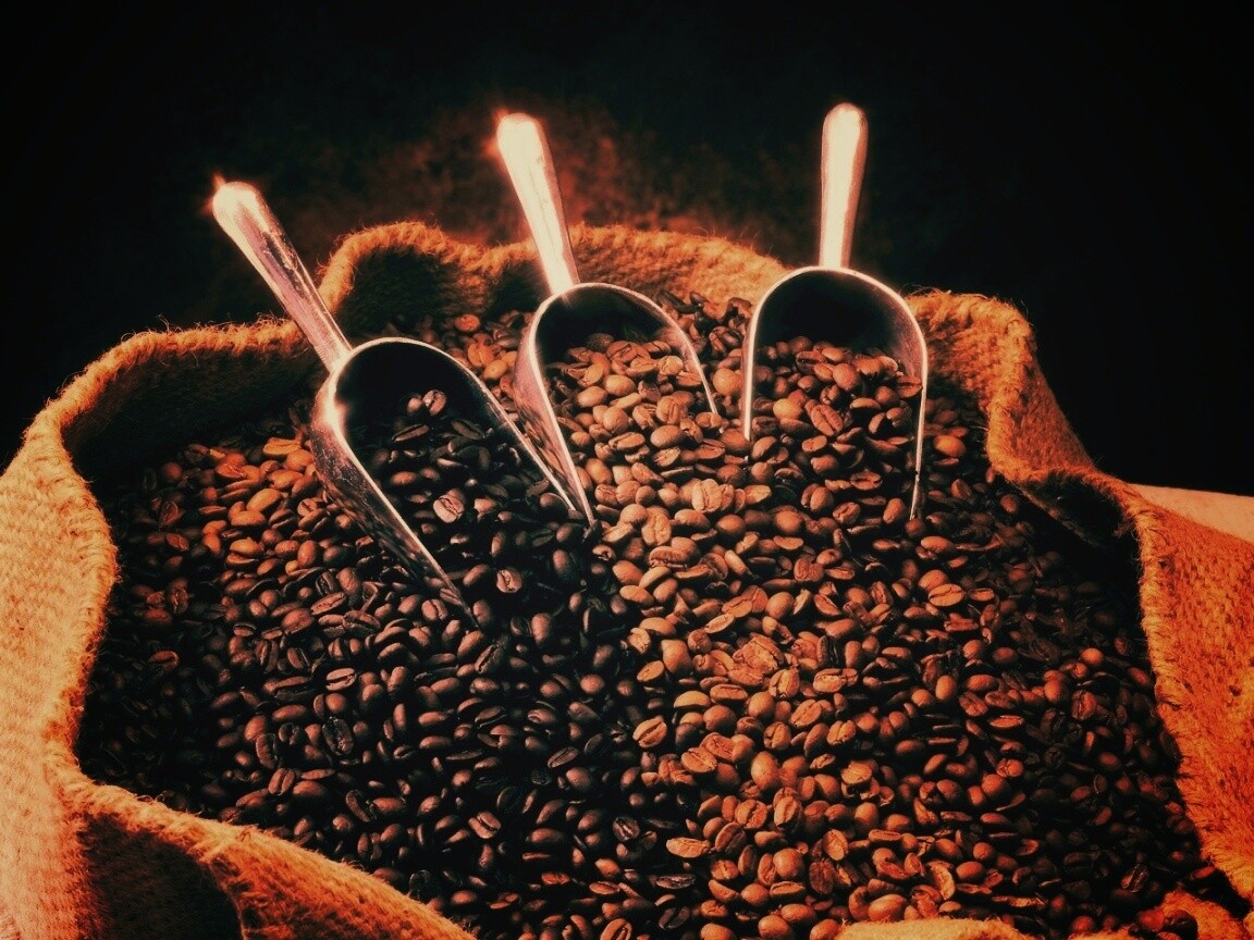 Мешок кофейных зерен обои