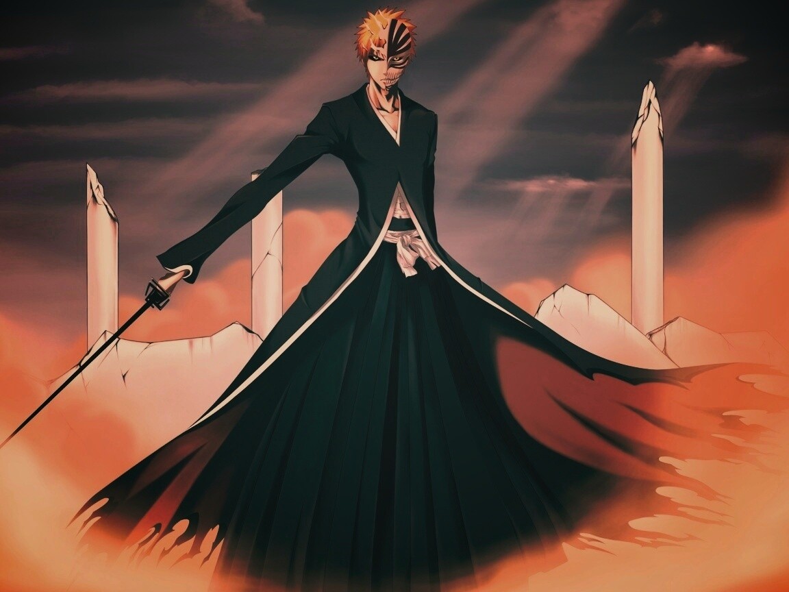 Хичиго в руинах обои