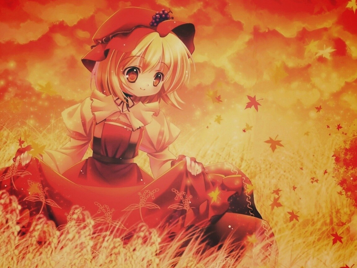 Девочка в поле обои