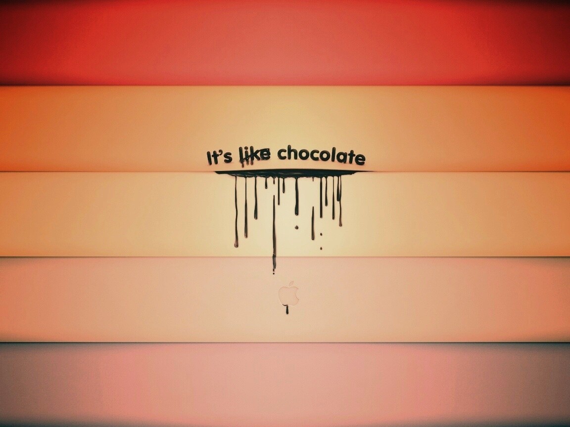 It"s not like chocolate обои