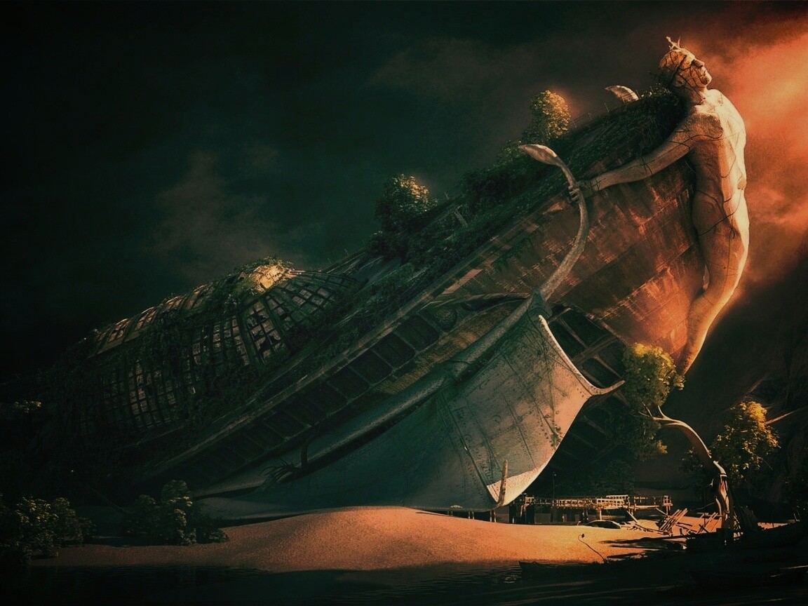 Древнее воздушное судно обои