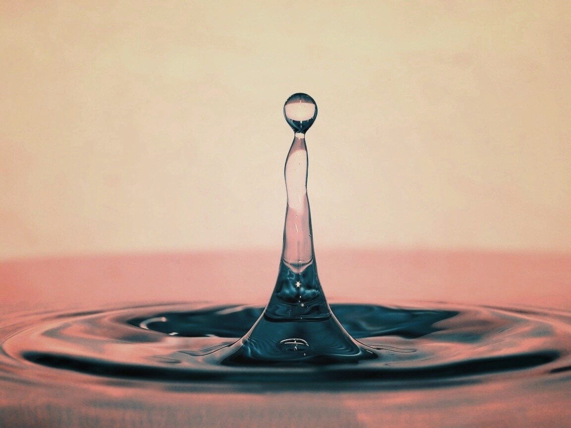 Падение капли обои