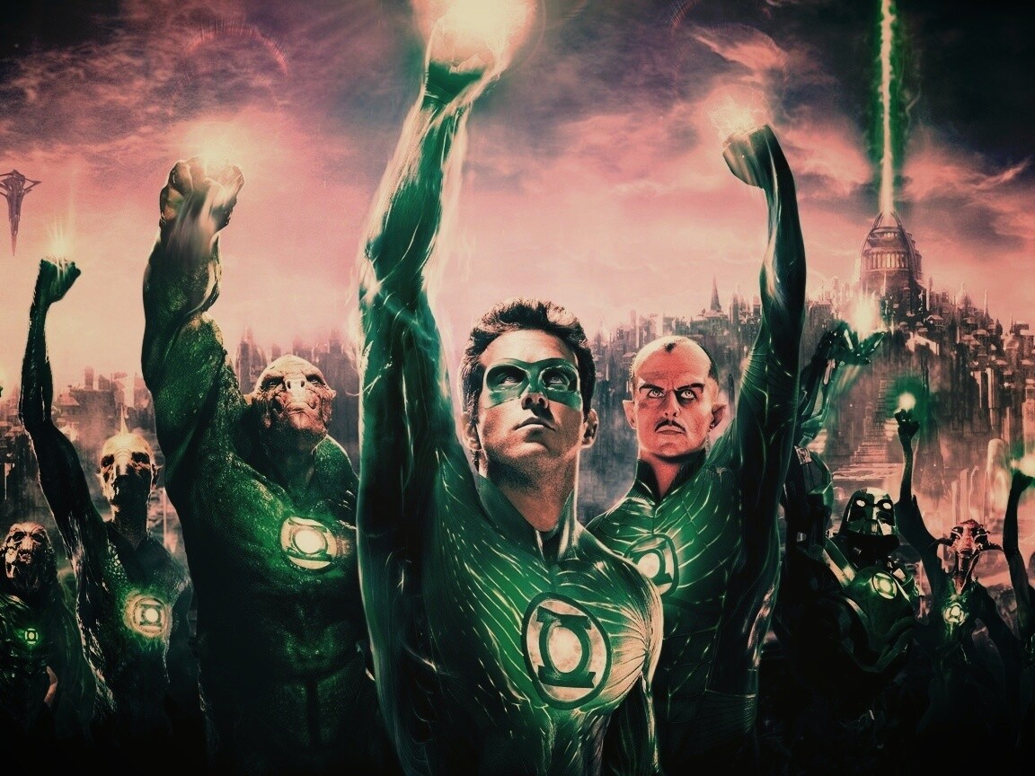 Зеленый фонарь обои