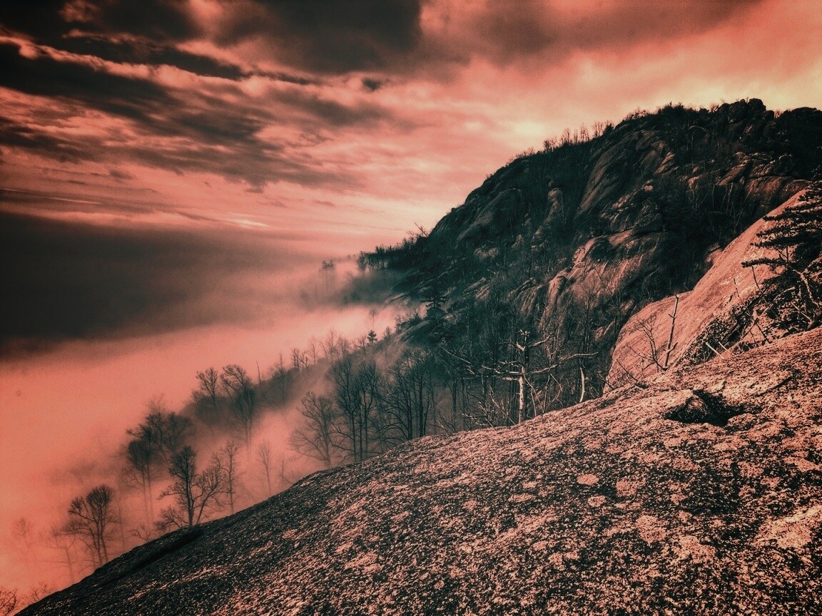 Туманные горы обои