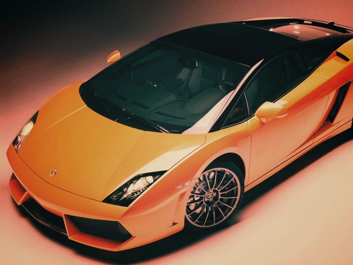 Жёлтый Lamborghini Gallardo обои
