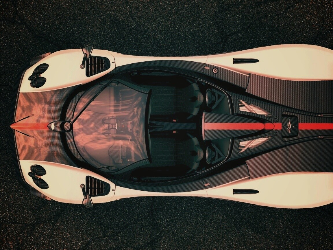 Пагани Зонда вид сверху обои