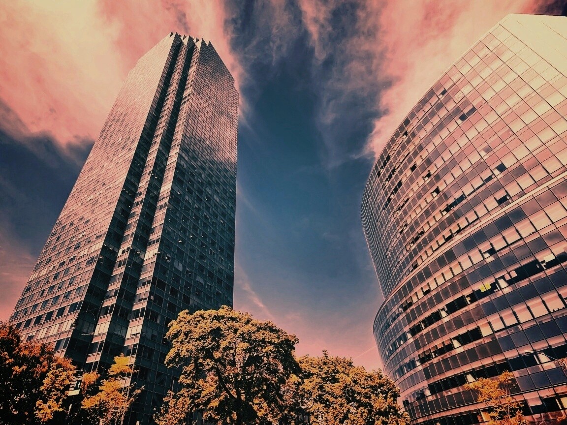 Осязательный Нью-Йорк с большими домами обои