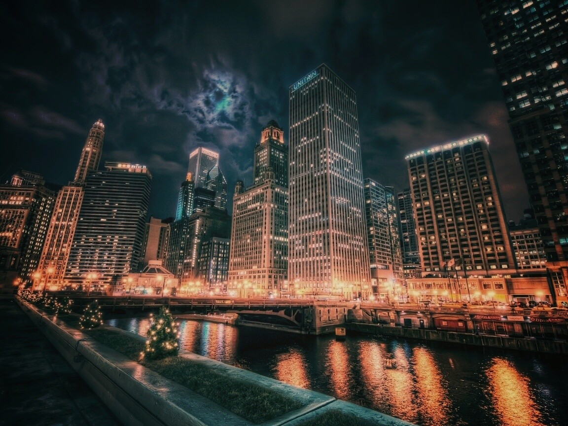 Потрясающий городской вид обои