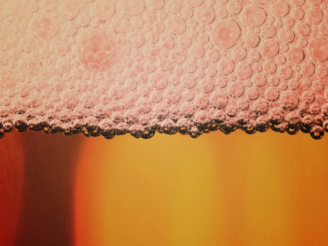 Пенное пиво в макро обои