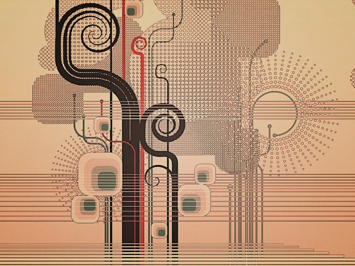 Линии и точки обои