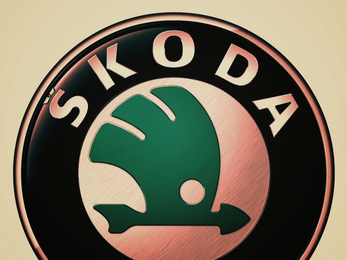 Логотип Skoda обои