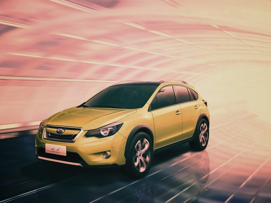 Субару в тоннеле обои