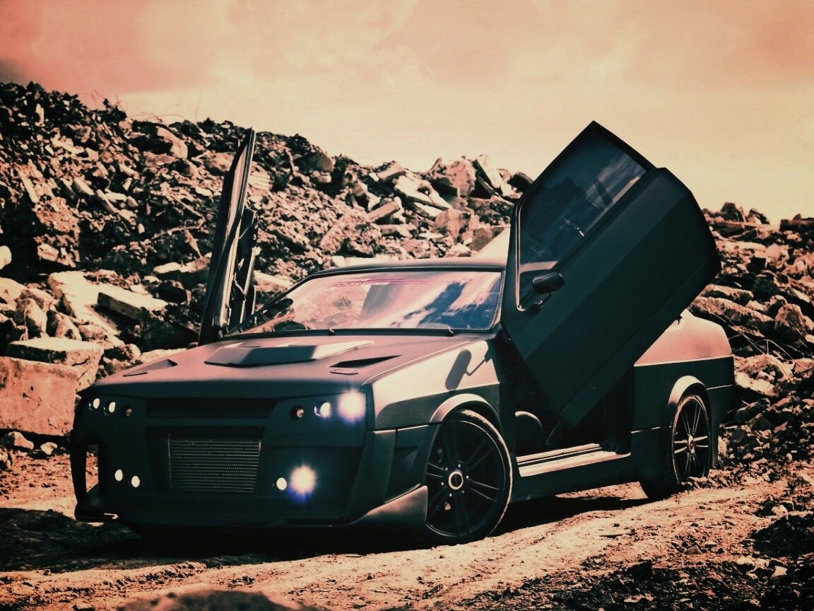 Тюнингованный ваз 21099 обои