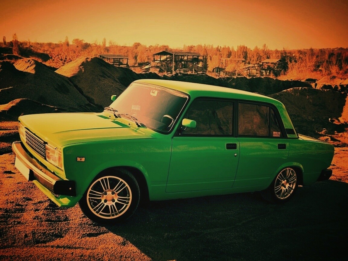 Кислотные жигули обои