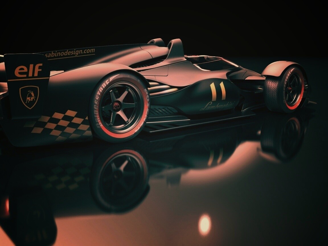 Болид Lamborghini обои