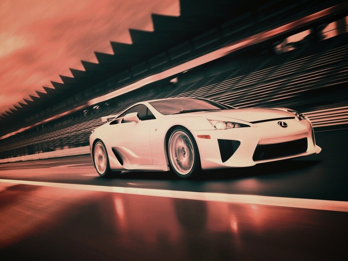 Lexus LFA на тарссу обои
