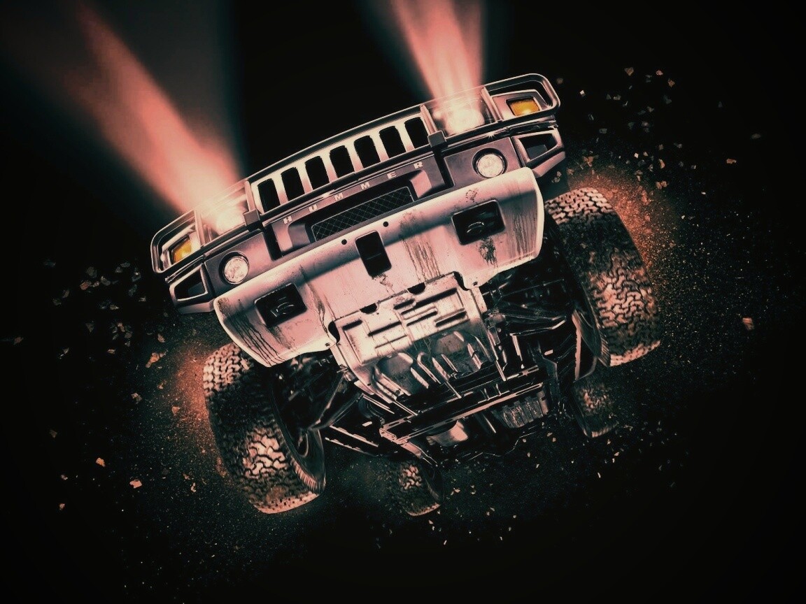 Хаммер в полете обои