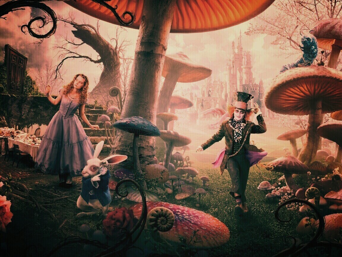 Алиса в стране чудес обои