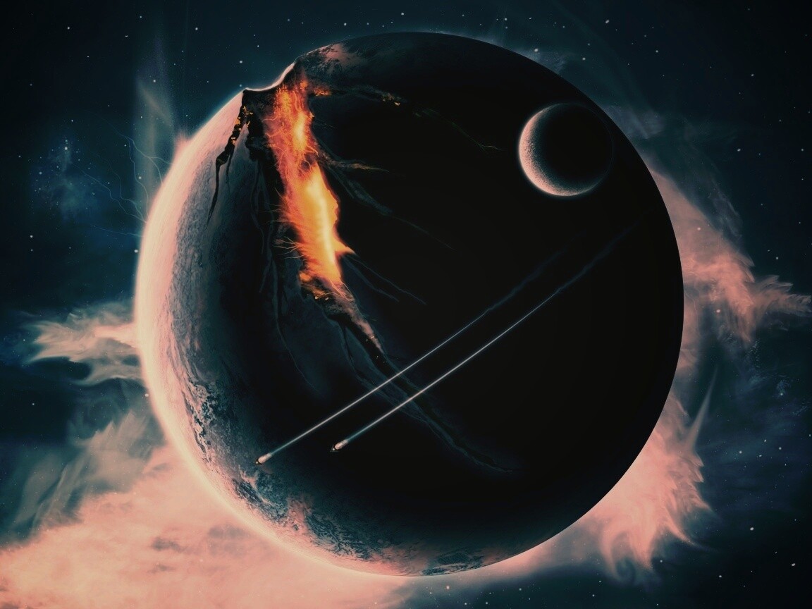 Эвакуация с гибнущей планеты обои