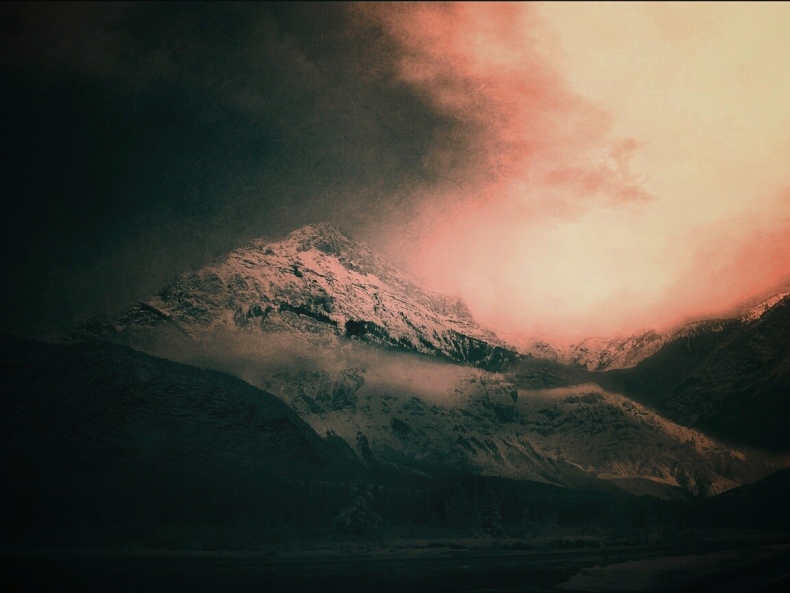 Ч/Б фото гор обои