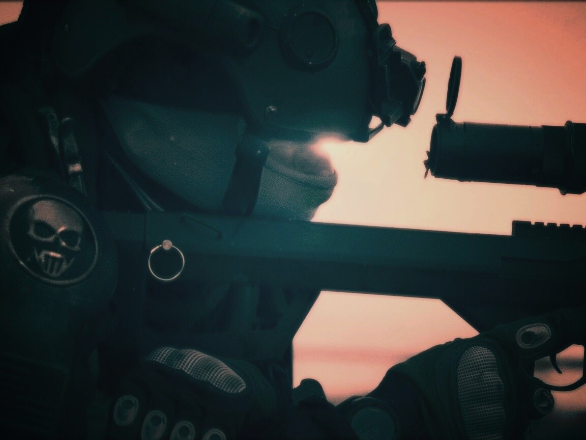 Снайпер за работой обои