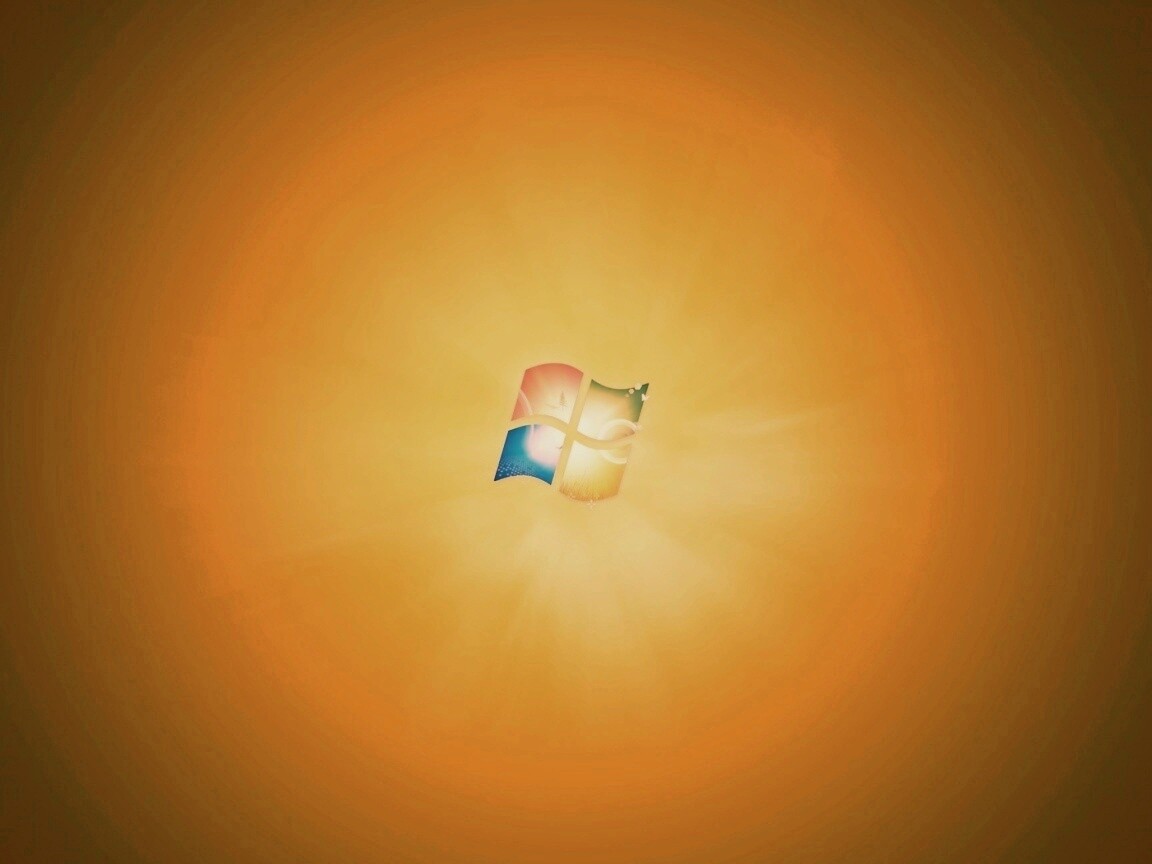 Сочный зеленый логотип Windows 7 обои