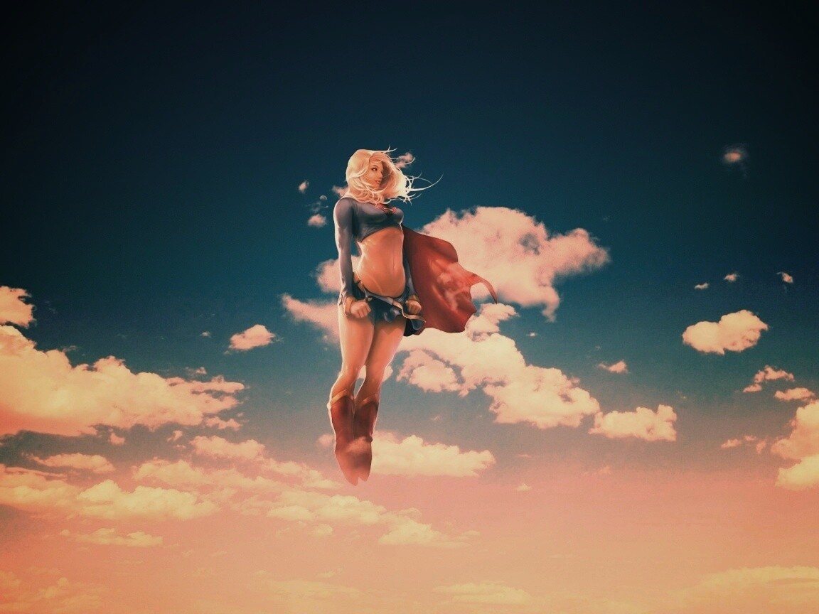 Супердевушка обои