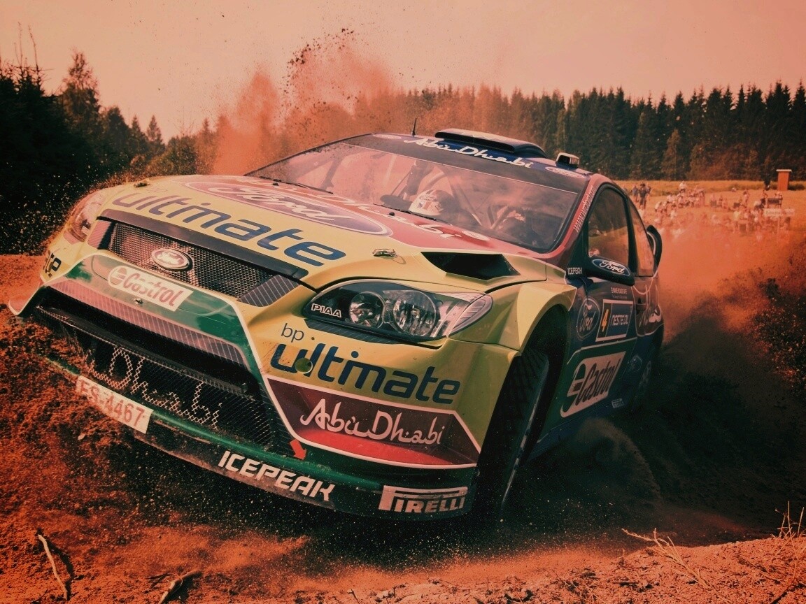 Форд учавствует в ралли обои
