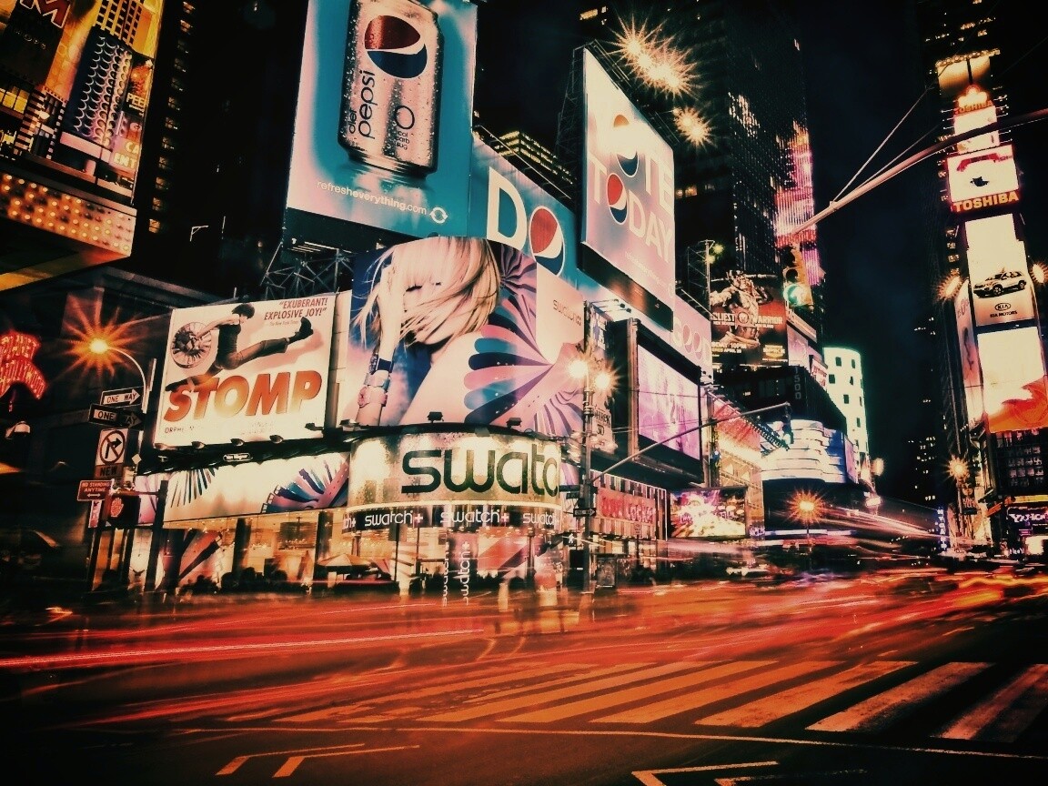 Огни мегаполиса обои