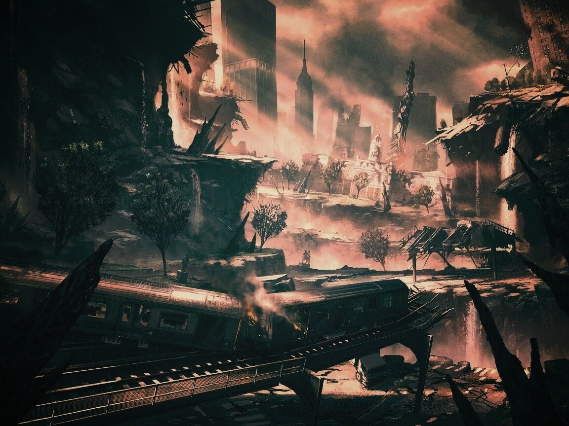 Развалины Нью-Йорка обои