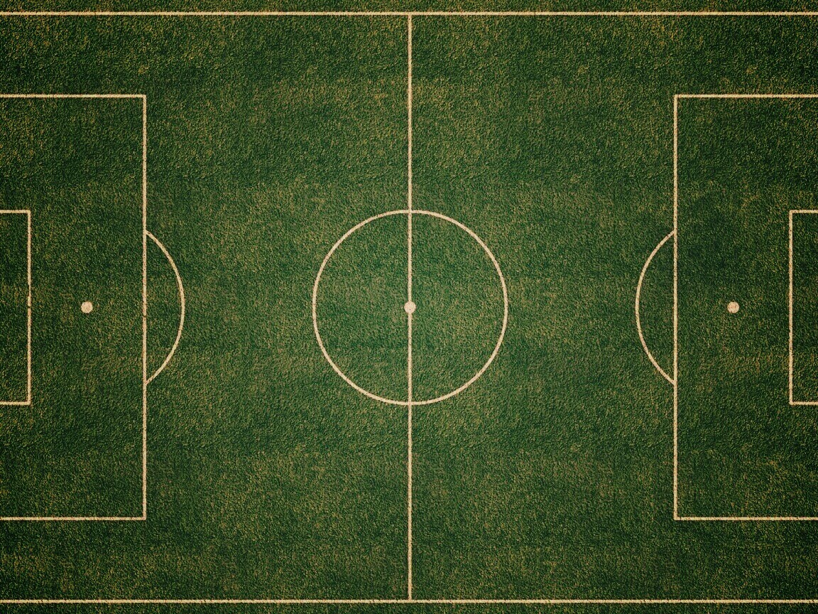 Вид на футбольное поле обои