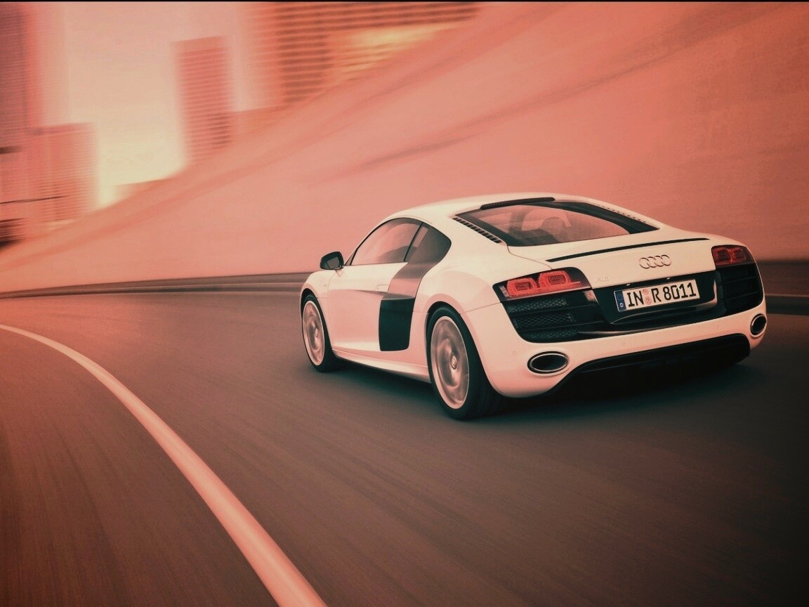 Ауди вид сзади обои