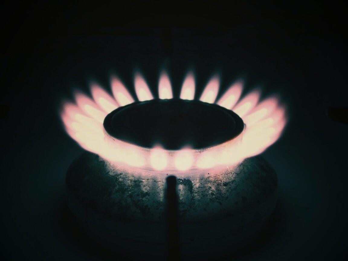 Огонь газовой конфорки обои