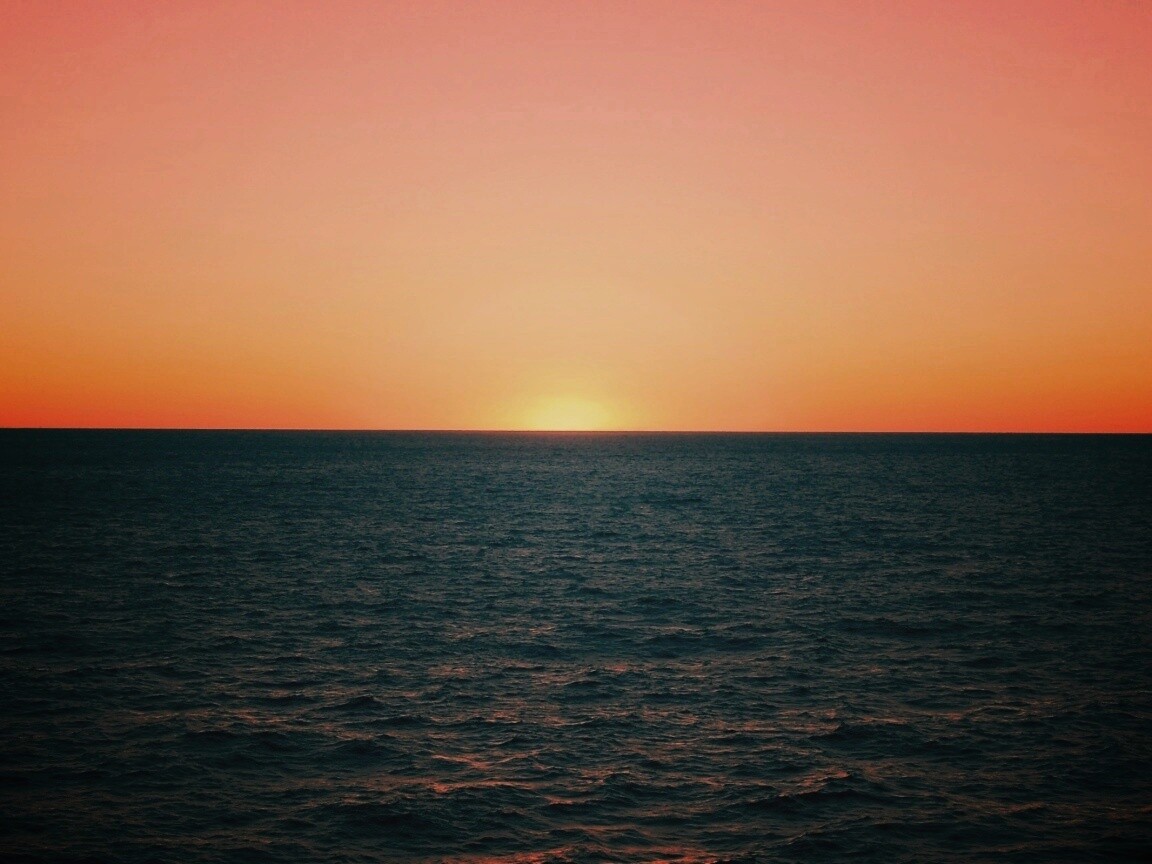Морской закат обои