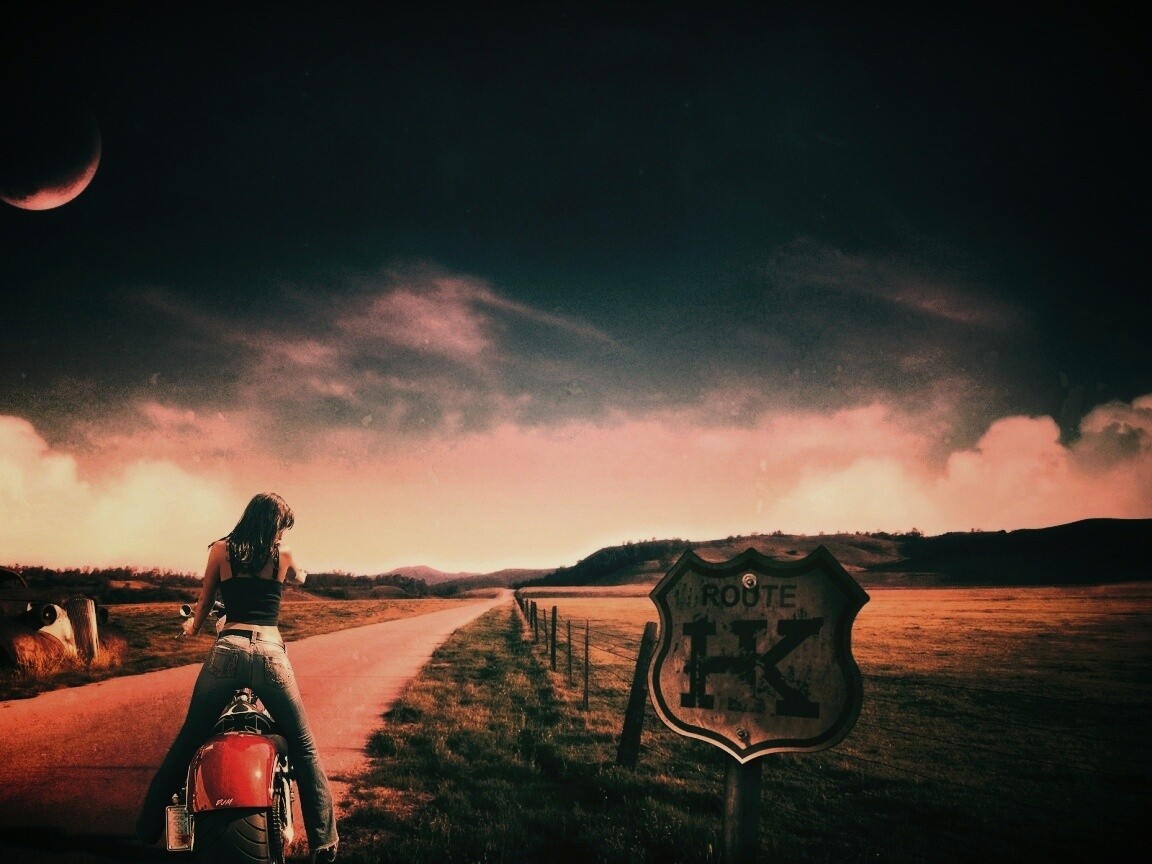 Путешествие на мотоцикле обои