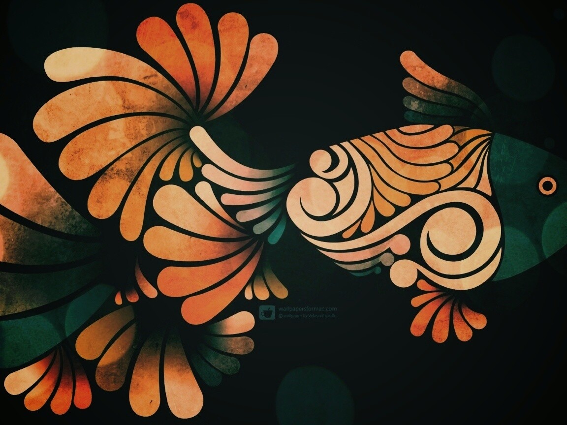 Узор «Рыбка» обои