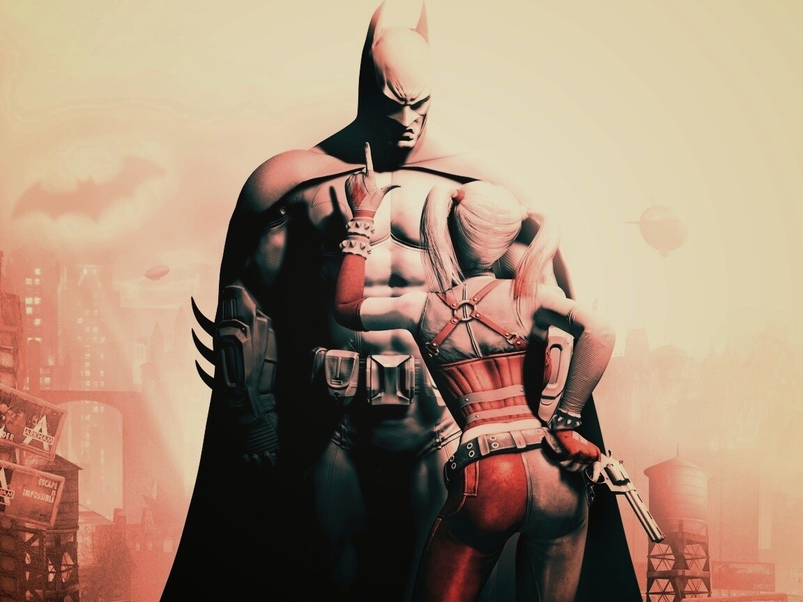 Бэтман и Харли Куин обои