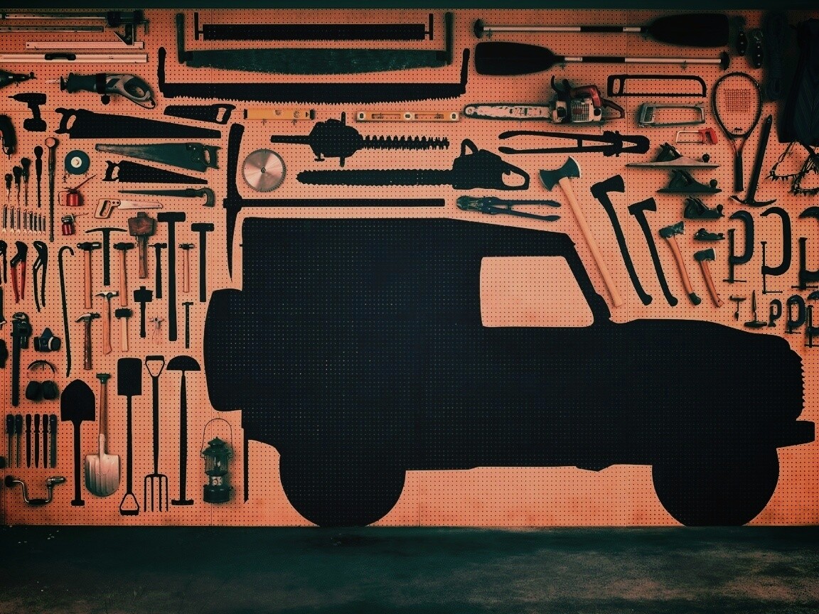 Типичный гараж обои