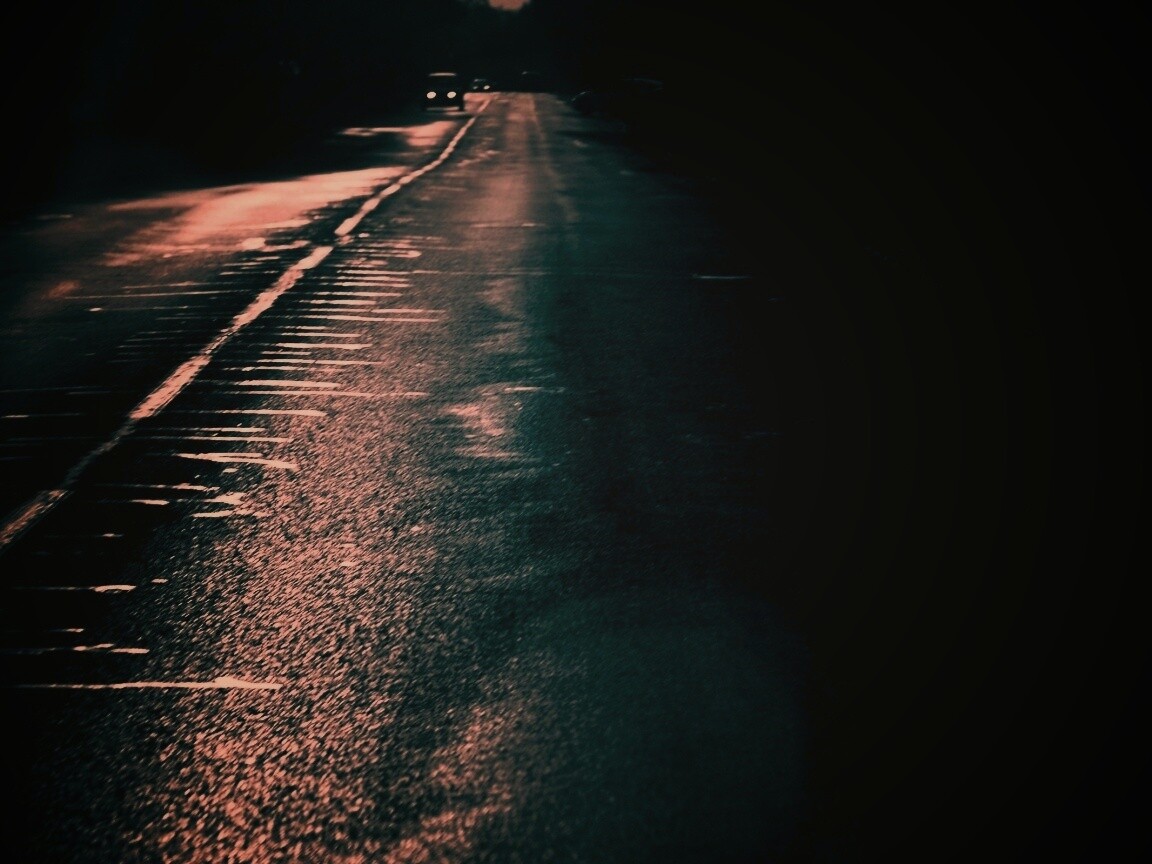 Ночная дорога обои