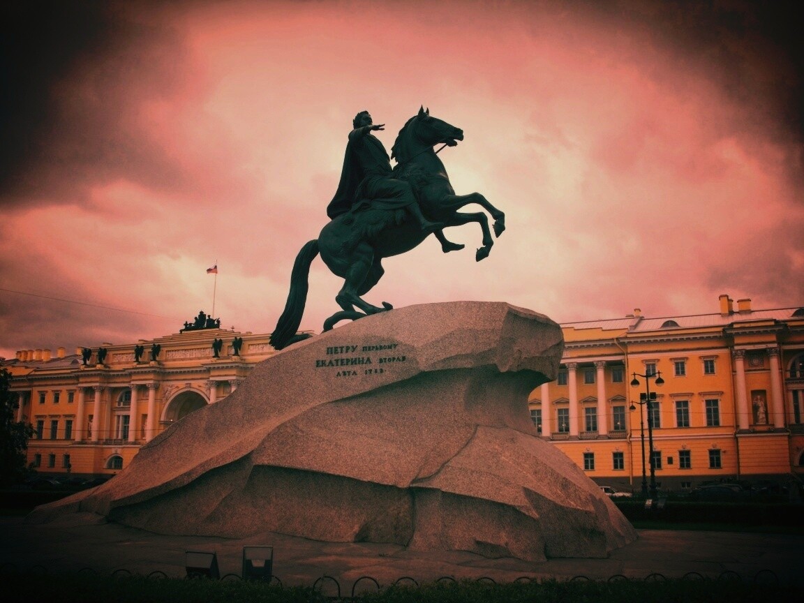 Медный Всадник в Питере обои