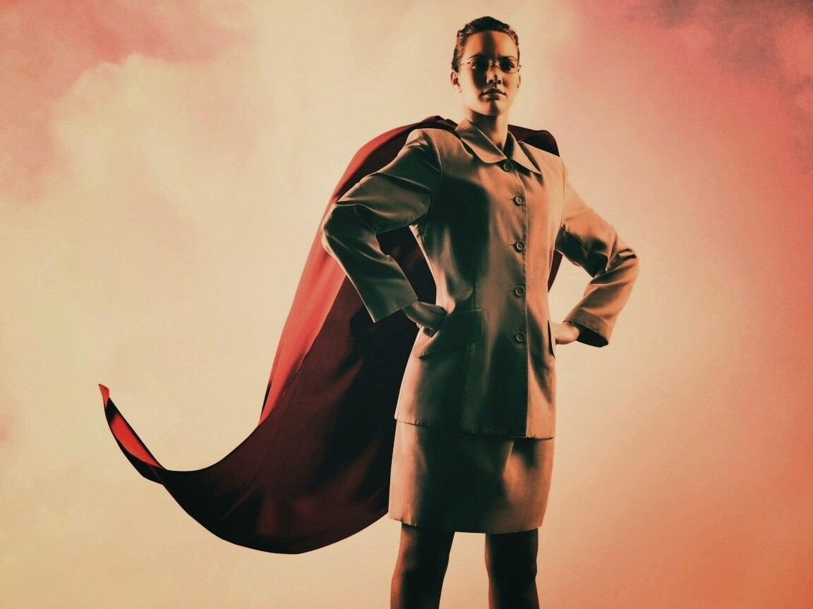 Офисный супергерой обои