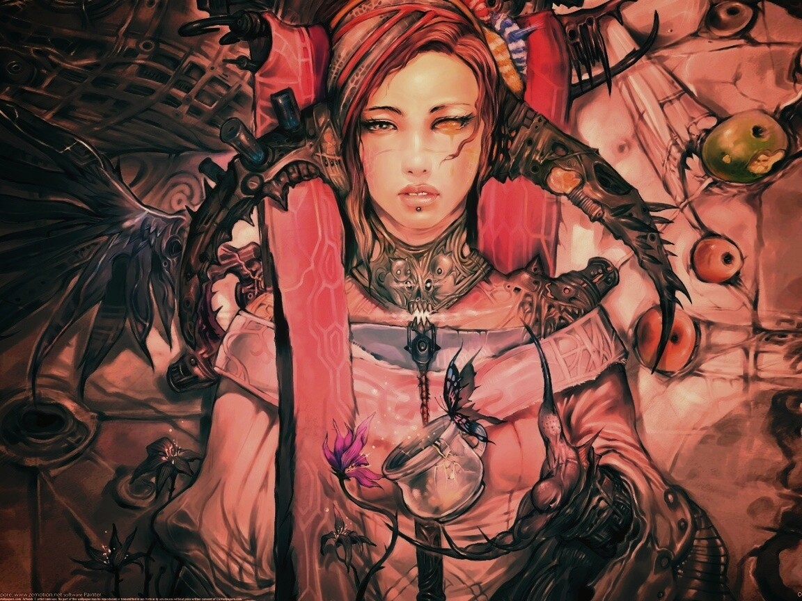 Странная девушка обои