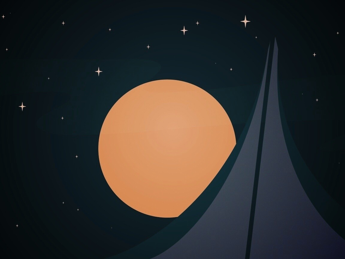 Полная луна обои