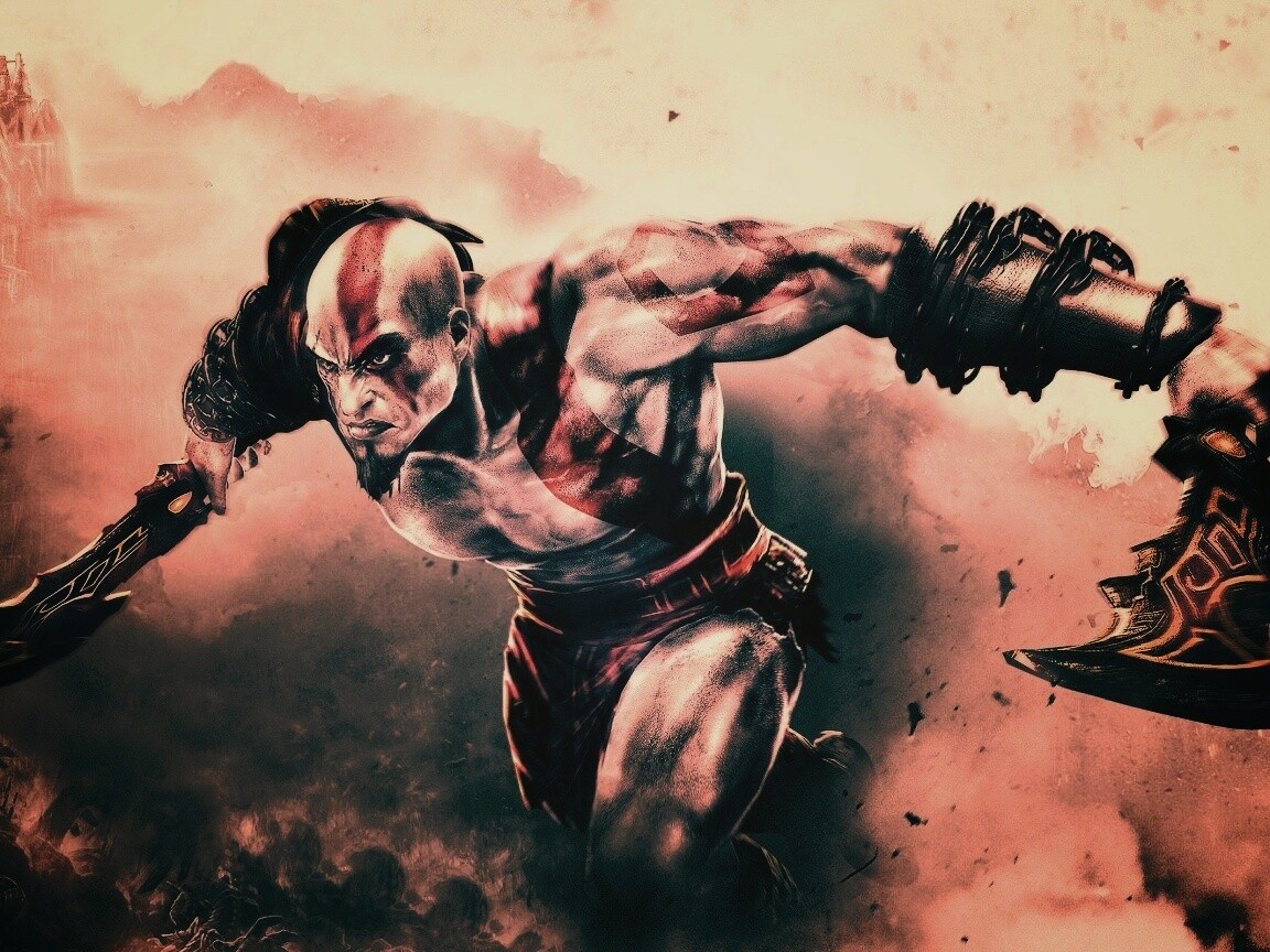 Герой игры God of War обои