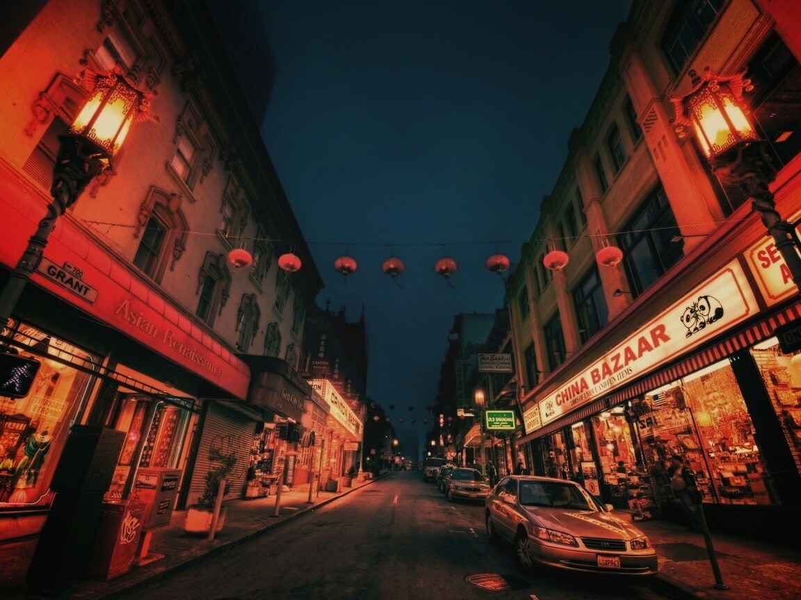 Китайский квартал обои