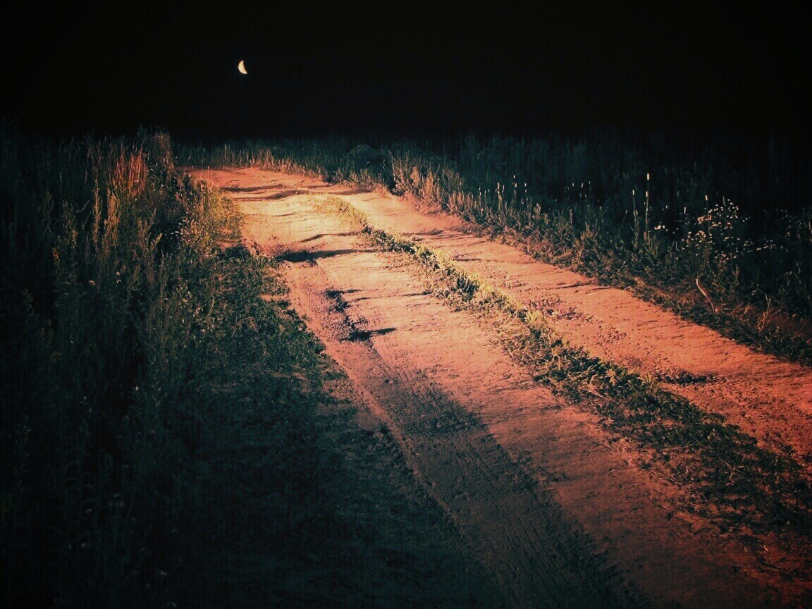 Ночная дорога обои