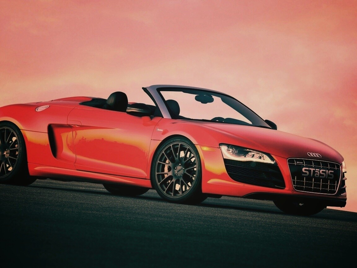 Красная Audi обои