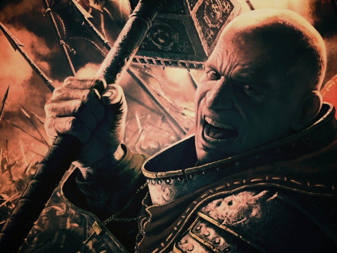 Воин с боевым молотом обои