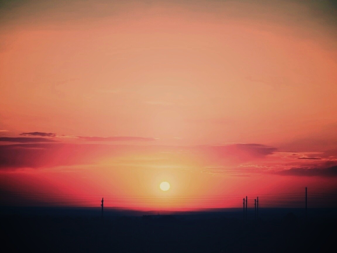 Сказочный закат обои