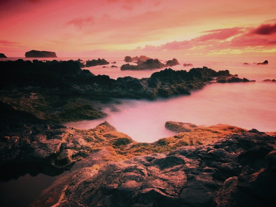 Острова в тумане обои